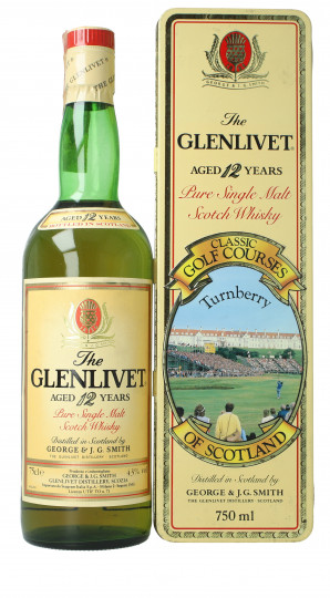 Glenlivet Speyside Scotch Whisky 12 Year Old - Bot.70's-80's 75cl 43% OB- Pure single Malt