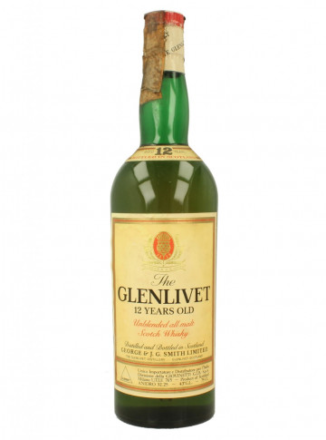Glenlivet Speyside  Scotch Whisky 12yo Bot.70's 70cl 43% OB - Summit Imp.