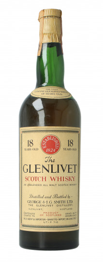 Glenlivet Speyside  Scotch Whisky 18 Year Old 1951 Bot.60/70's 75cl 45.7% OB - Baretto Imp.