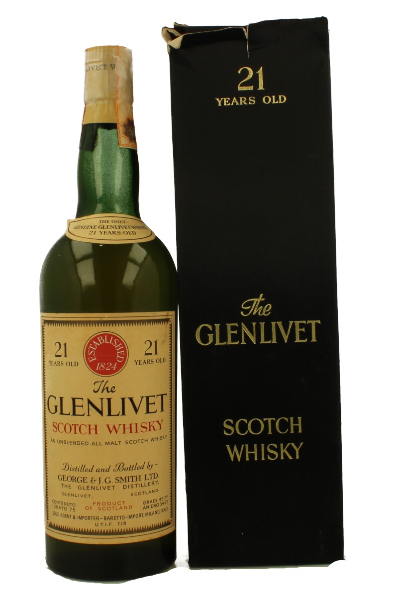 Glenlivet Speyside Scotch Whisky 21 Year Old 1948 75cl 45.7% OB