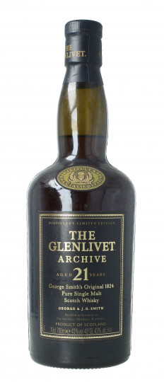 Glenlivet Speyside  Scotch Whisky 21 Year Old 70cl 43% OB-Archive pre 2004