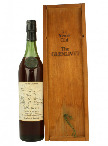 Glenlivet Speyside  Scotch Whisky 21yo 1963 75cl 43% OB - For the Chairman