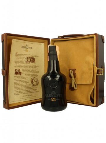 Glenlivet Speyside  Scotch Whisky 21yo Bot.90's 70cl 43% OB - Ceramic