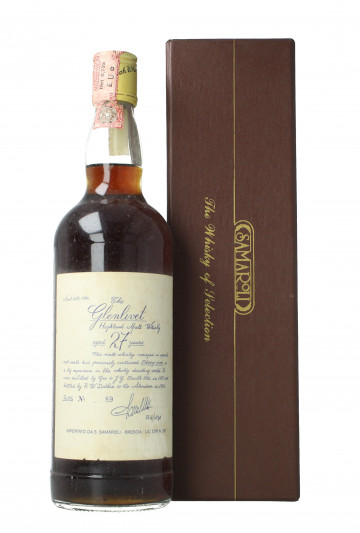Glenlivet Speyside Scotch Whisky 27 year old 1955 75cl 45% Samaroli  - extremely rare