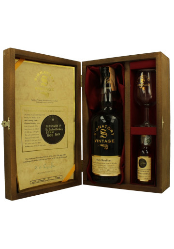 Glenlivet Speyside  Scotch Whisky 31 year old 1969 2000 70cl 56.4% Signatory cask 1392