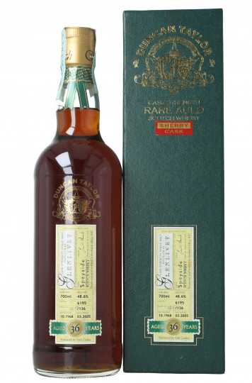 Glenlivet Speyside Scotch Whisky 36 year old 1968 2005 70cl 48.6% Duncan Taylor -cask 6195