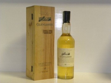 GLENLOSSIE 10yo Bot.90's 70cl 43% OB - Flora & Fauna Wood box