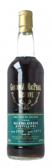 GlenLossie Speyside  Scotch Whisky 1975 2001 70cl 55% Gordon MacPhail  - Cask 2909