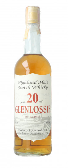 GlenLossie Speyside  Scotch Whisky 20 year old 1972 70cl 40% Sestante  -