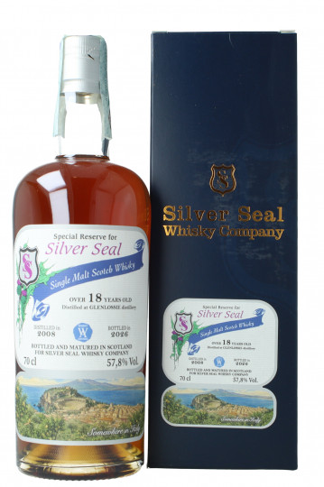 Glenlossie Speyside Single Malt whisky 18 years Old 2008 2026 70cl 57.8% Silver Seal -cask 2406