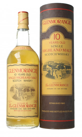 GLENMORANGIE 10 years Old - Bot.70-80's 1 Litre 43% OB-