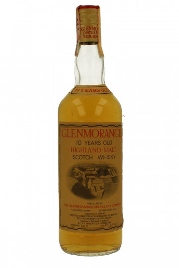 GLENMORANGIE 10 Years Old Bot 70-80's 75cl 43% OB- Silva Import very rare