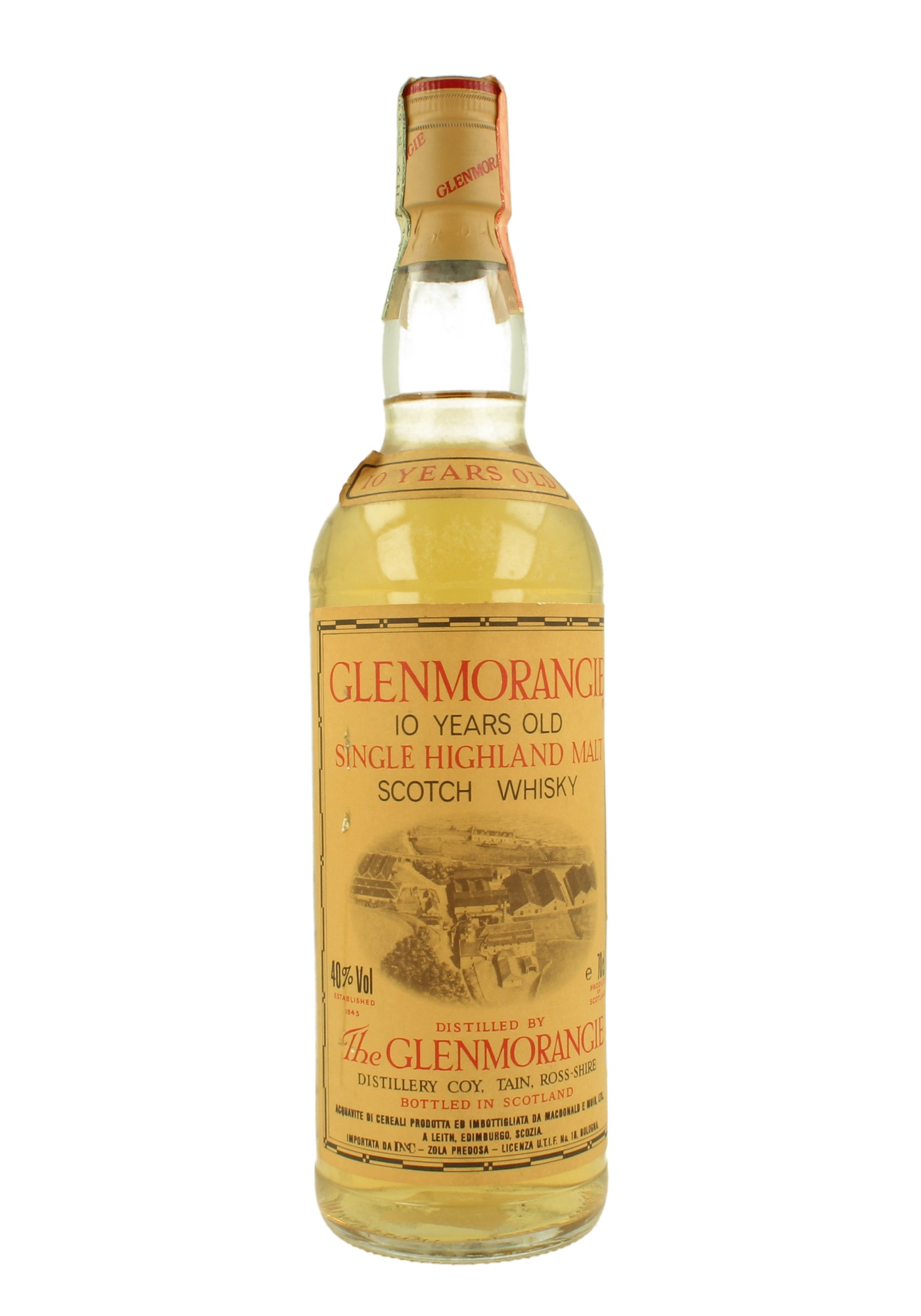 GLENMORANGIE 10yo Bot.early 90's 70cl 40% OB - INC Imp. - Prodotti