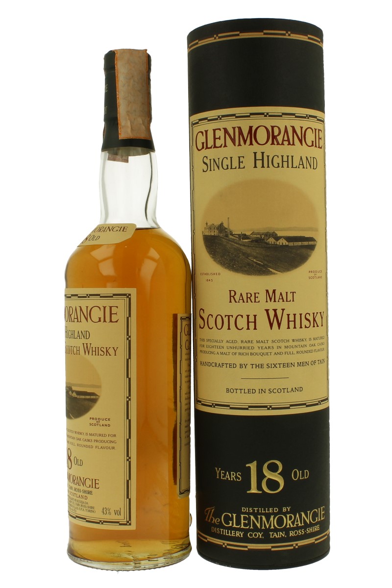 GLENMORANGIE 18yo Bot.90's 70cl 43% OB -MARTINI & ROSSI