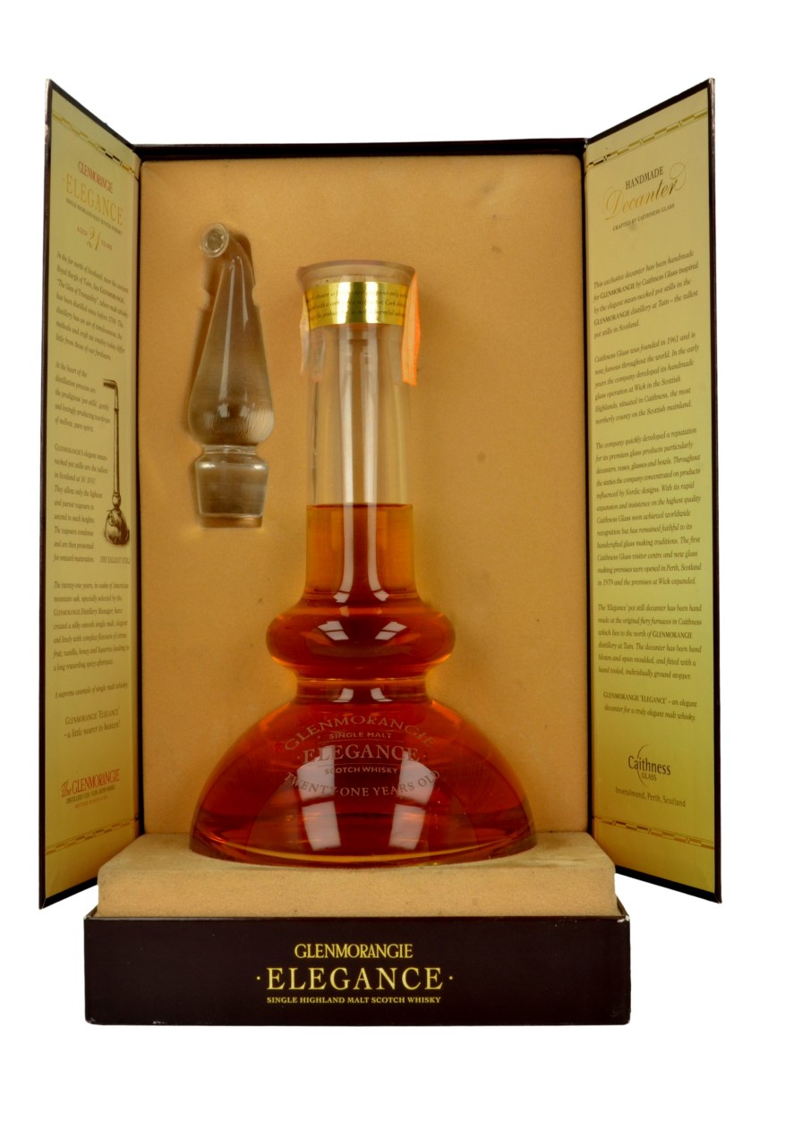 GLENMORANGIE Elegance 21yo Bot.90's 70cl 43% OB - Decanter