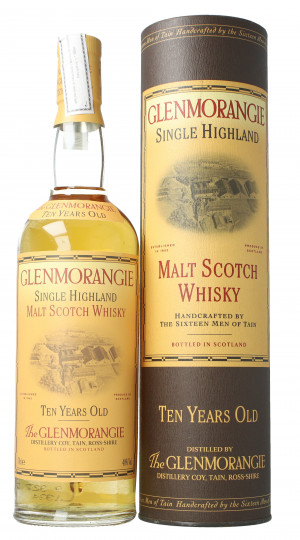 Glenmorangie Highland  Scotch Whisky 10 Years Old Bot in The 90's early 2000 70cl 40% OB-