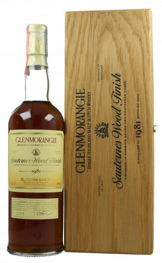 Glenmorangie  Highland Single Malt Whisky 1981 2002 70cl 46% Ob-Sauternes wood