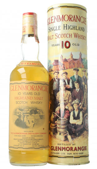 Glenmorangie Scotch whisky 10 Years Old - Bot. in The 80's 75cl 40% tin Box