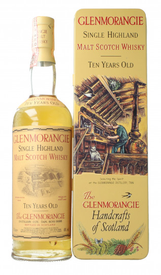 Glenmorangie Scotch whisky 10 Years Old - Bot. in The 90's 70cl 40% tin Box