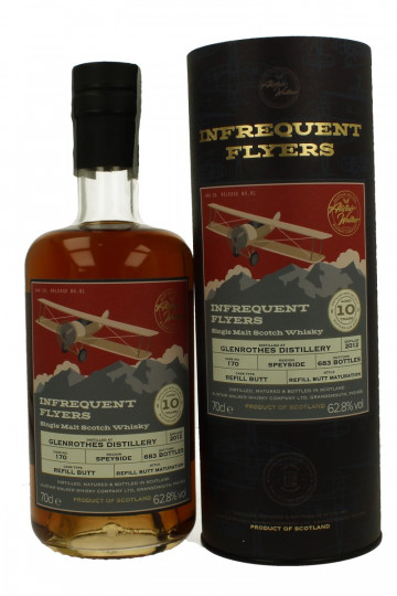 GLENROTHES 10 years old 2012 70cl 62.8% - Infrequent Flyers Refill Butt