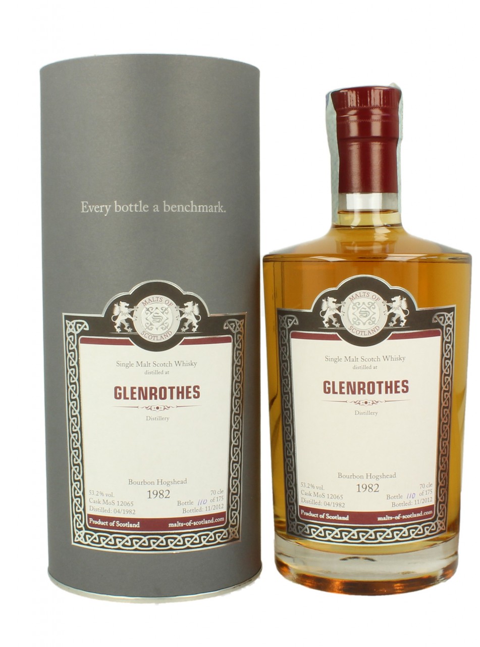 GLENROTHES 1982 2012 70cl 53.2 Malt of Scotland Bourbon Hogshead