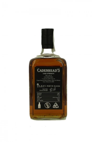 GLENROTHES 21 years old 1997 2018 70cl 57.8% Cadenhead's - Single Cask