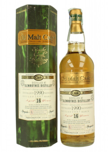 GlenRothes Speyside  Scotch Whisky 16 year old 1990 2007 50% Douglas Laing - OMC - 318 bottles