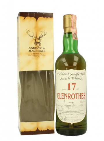 GLENROTHES Speyside Single Malt whisky 17 Year old - Bot.80's 75cl 59.5% Gordon MacPhail  -Sestante