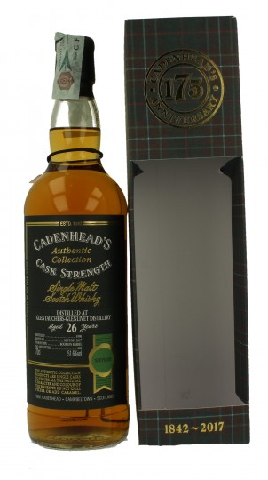 GLENTAUCHERS 26 years old 1990 2017 70cl 51.6% Cadenhead's - Authentic Collection