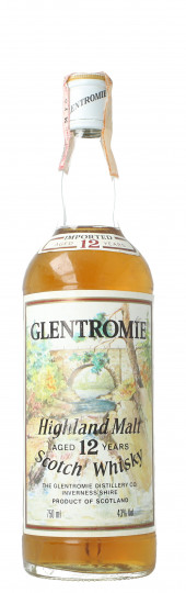 Glentromie Highlang  malt Scotch Whisky 12 Year old - Bot.70's-80's 75cl 43%