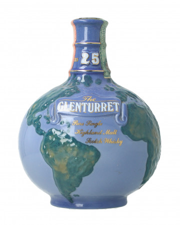 Glenturret Highland Scotch Whisky 25 year old 70cl 43% Ceramic decanter