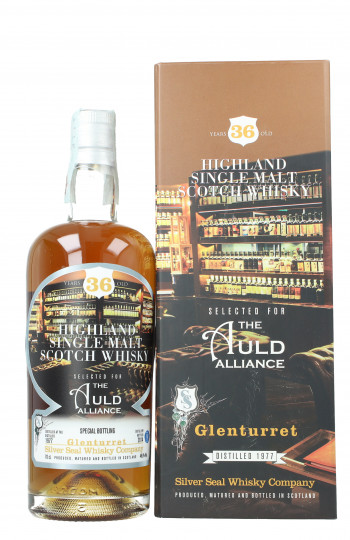 Glenturret Highland  Scotch Whisky 36 Year Old 1977 2014 70cl 46.8% Silver Seal for Auld Alliance