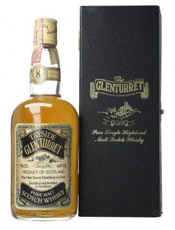 Glenturret Highland Scotch Whisky 8 Year Old - Bot. in The 70's 75cl 43% Taydise very rare