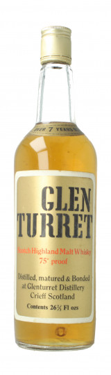 Glenturret Highland Scotch Whisky Over 7 Year Old - Bot. in The 70's 75cl 43%