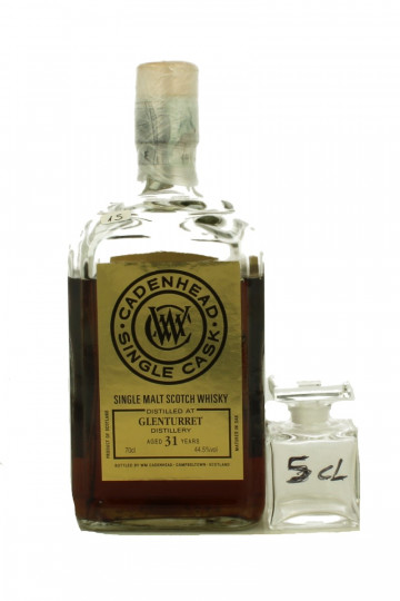 Glenturret   SAMPLE 31 Years Old 1986 5cl 44.5% Cadenhead's SAMPLE 5 CL AMAZING WHISKY  !!!! IS NOT A FULL BOTTLE BUT SAMPLE