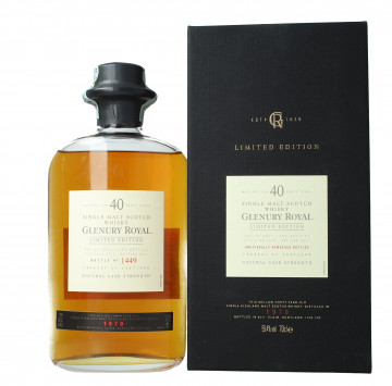GLENURY ROYAL Highland  Scotch Whisky 40 Year old 1970 70cl 59.4%