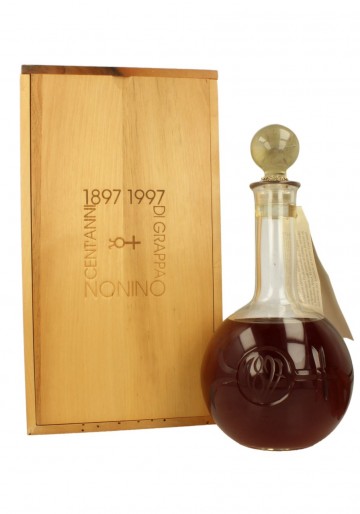 GRAPPA  CENTENARIO 1897/1997 NONINO 1986 100CL 45% MURANO HAND MADE DECANTER 