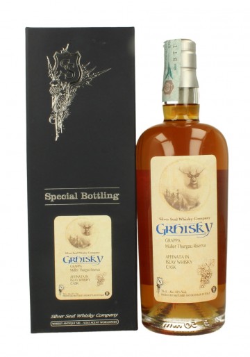 GRAPPA GRHISKY RISERVA MULLER THURGAU  SILVER SEAL 2016  70 CL 41% AGED IN ISLAY WHISKY CASK