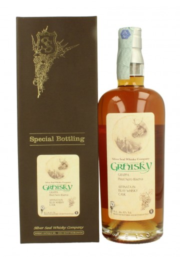 GRAPPA GRHISKY RISERVA PINOT NOIR  SILVER SEAL 2016  70 CL 41% AGED IN ISLAY WHISKY CASK