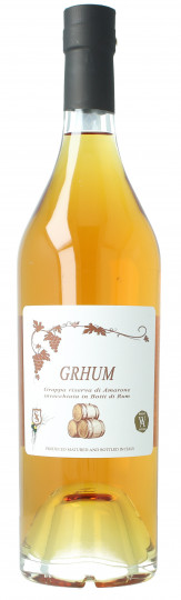GRAPPA GRHUM Amarone Single Cask 2024 70cl 48.9% SILVER SEAL AGED IN  Demerara cask  Rum cask
