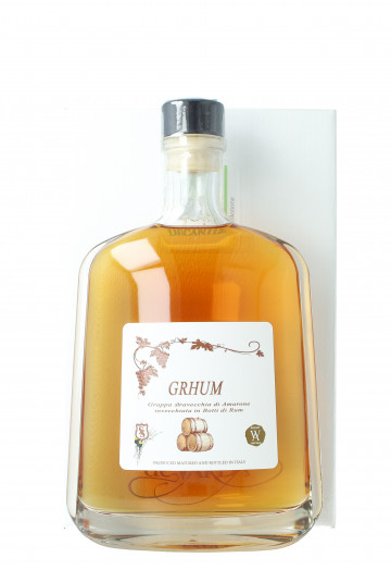GRAPPA GRHUM Amarone Single Cask 2024 70cl 48.9% SILVER SEAL AGED IN  Demerara cask  Rum cask  in Decanter