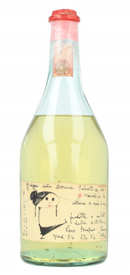 GRAPPA LEVI SERAFINO 1970  circa 75cl 54% OB  - Handwritten label Della Donna Selvatica