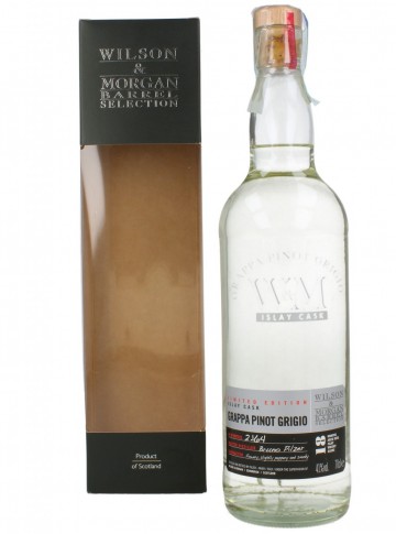 GRAPPA PINOT GRIGIO WILSON & MORGAN 70CL 41% ISLAY CASK LIMITED EDITION