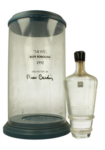 GRAPPA TOSOLINI MURANO GLASS  1992 70 CL  43 % Decanter by Pierre Cardin