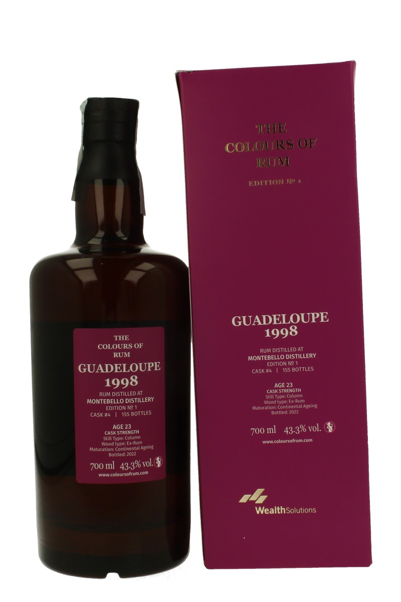 Guadeloupe Montebello Distillery 23 years old 1998 2022 70cl 43.3