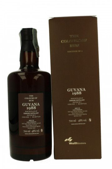 Guyana Enmore   Distillery 33 years old 1988 2022 70cl 48% Wealth Solution The colours of rum-Edition n. 2