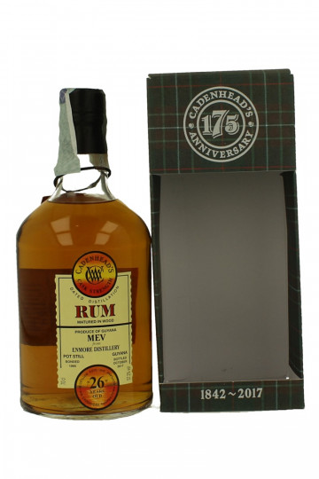 GUYANA RUM Enmore 26 years old 1990 2017 70cl 57.2% Cadenhead's 175th Anniversary