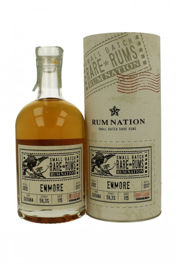 Guyana Rum Enmore  RUM Nation 2002 2017 70cl 58.3 % Rossi & Rossi Rum Nation cask 115