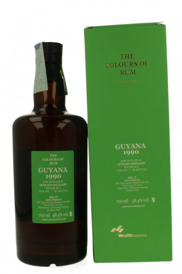 Guyana Uitvlugt  Distillery 31 years old 1990 2022 70cl 48.4 % Wealth Solution The colours of rum-Edition n. 4