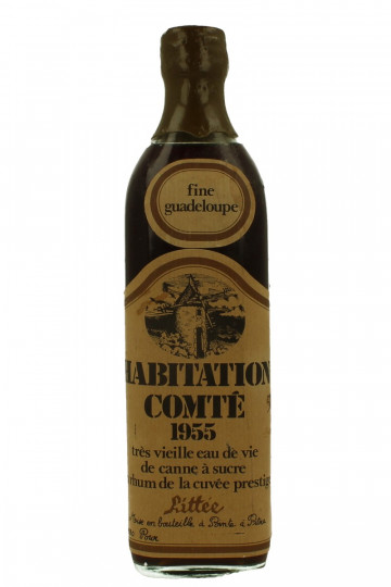 Habitation Comte  Rum- Fine Guadeloupe 1955 75cl 50% Edgard Littee